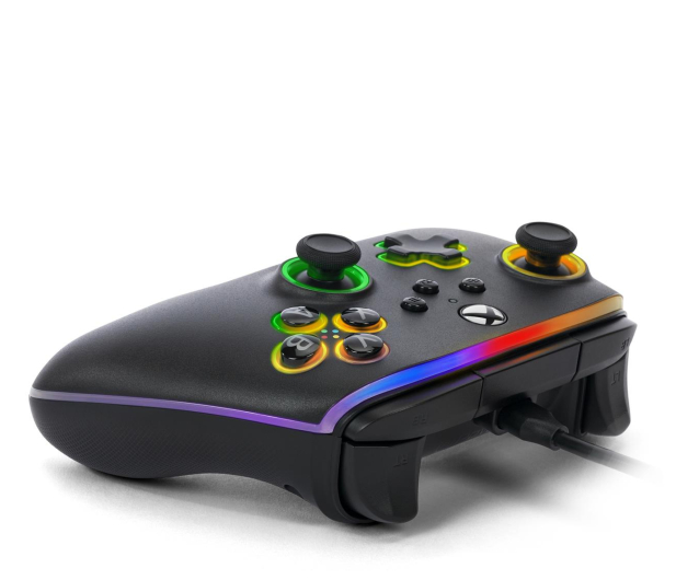 PowerA PC/XS Pad Advantage Lumectra czarny i taśma LED RGB - 1195492 - zdjęcie 5